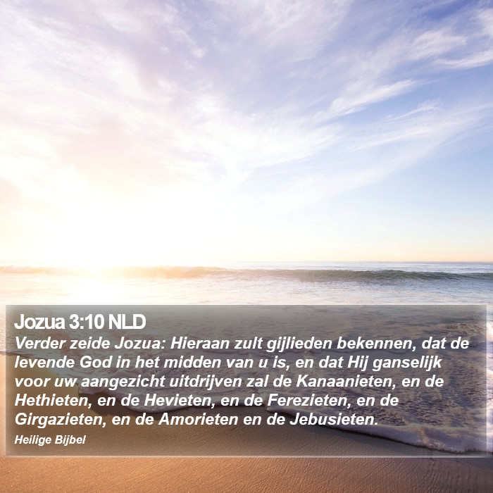 Jozua 3:10 NLD Bible Study