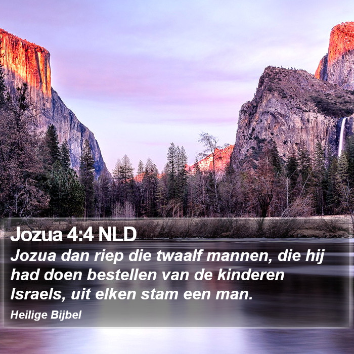 Jozua 4:4 NLD Bible Study