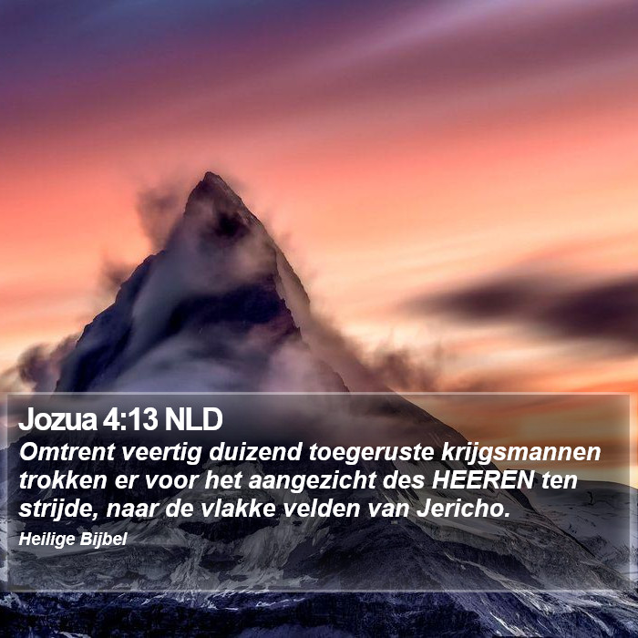 Jozua 4:13 NLD Bible Study