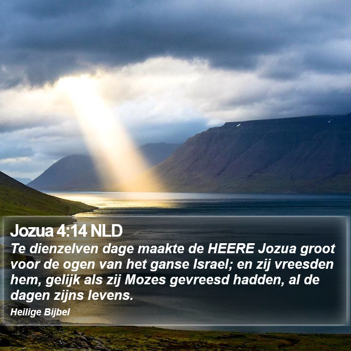 Jozua 4:14 NLD Bible Study