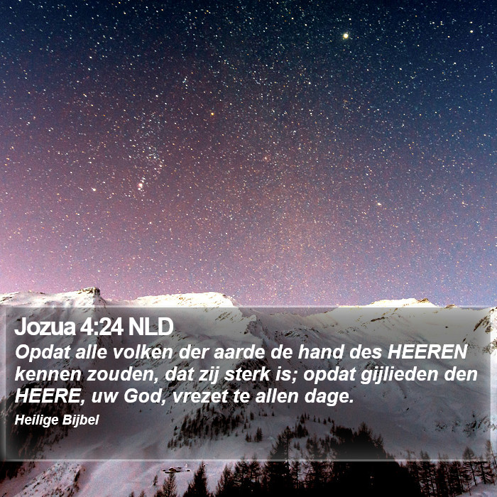 Jozua 4:24 NLD Bible Study