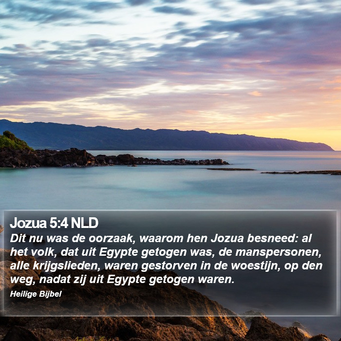 Jozua 5:4 NLD Bible Study