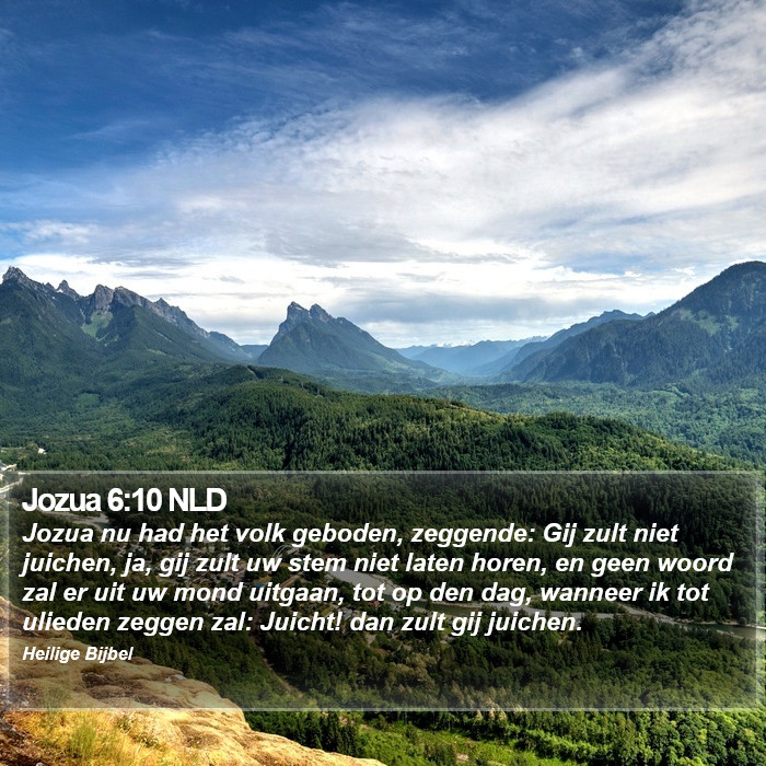 Jozua 6:10 NLD Bible Study