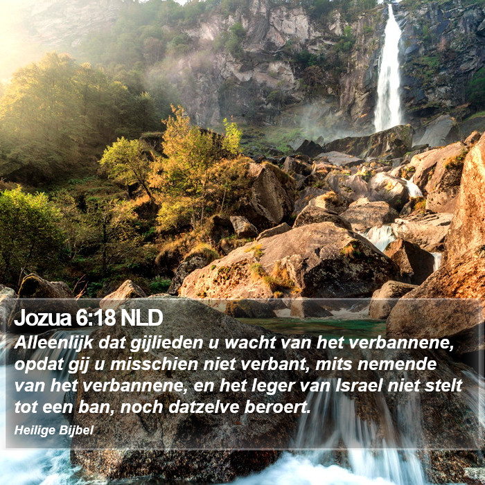 Jozua 6:18 NLD Bible Study