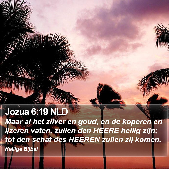 Jozua 6:19 NLD Bible Study