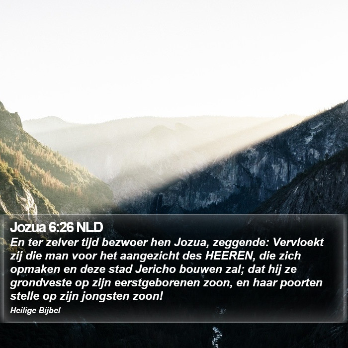 Jozua 6:26 NLD Bible Study