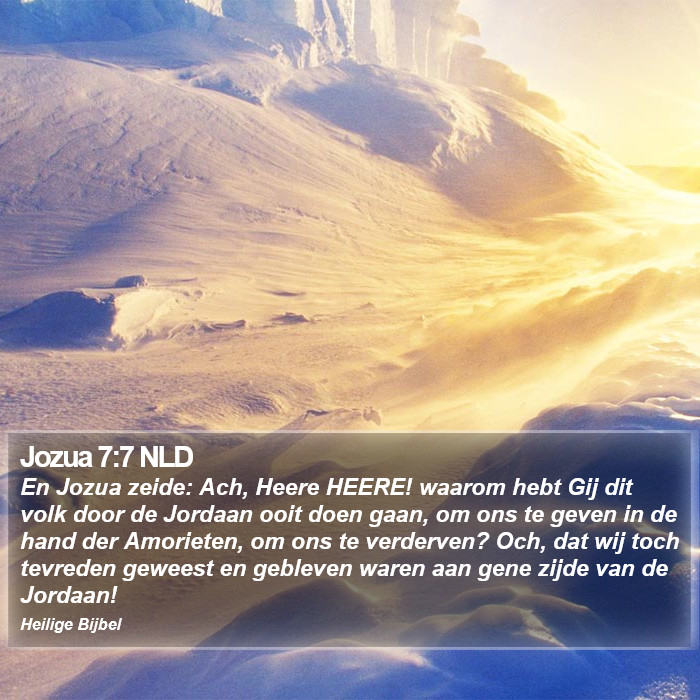 Jozua 7:7 NLD Bible Study