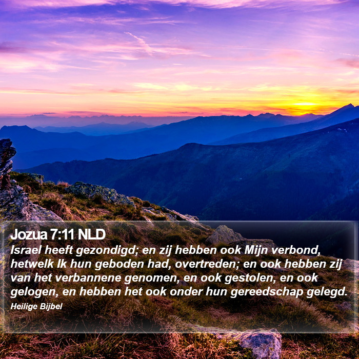 Jozua 7:11 NLD Bible Study
