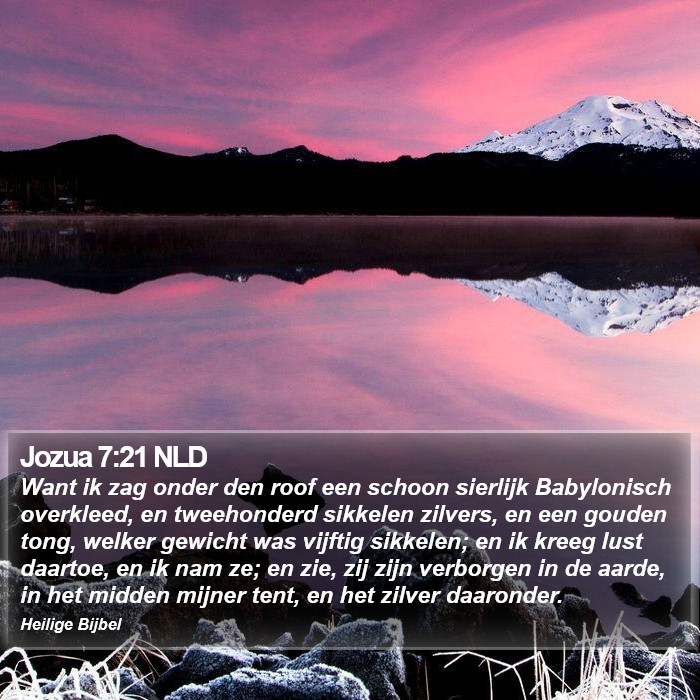 Jozua 7:21 NLD Bible Study