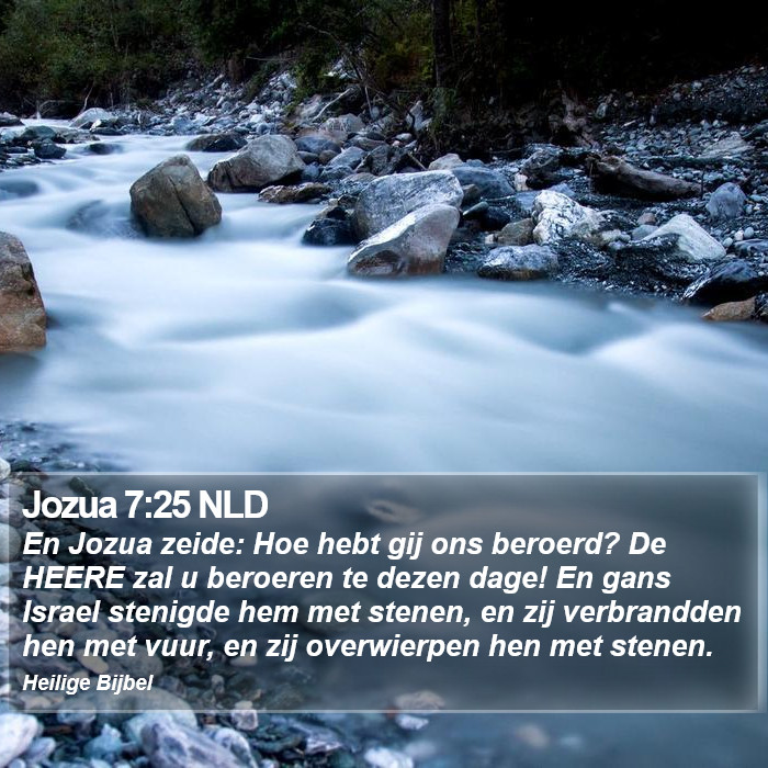 Jozua 7:25 NLD Bible Study