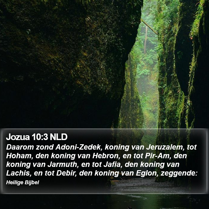 Jozua 10:3 NLD Bible Study