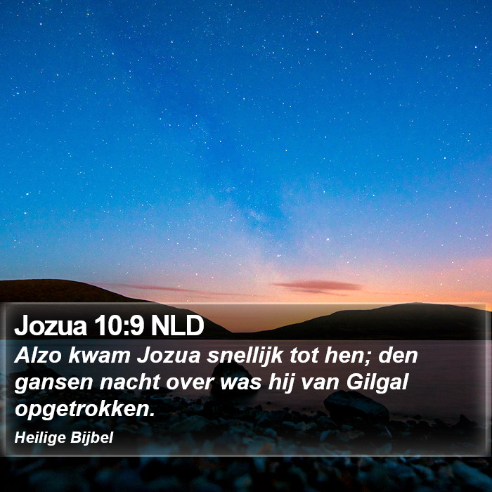 Jozua 10:9 NLD Bible Study
