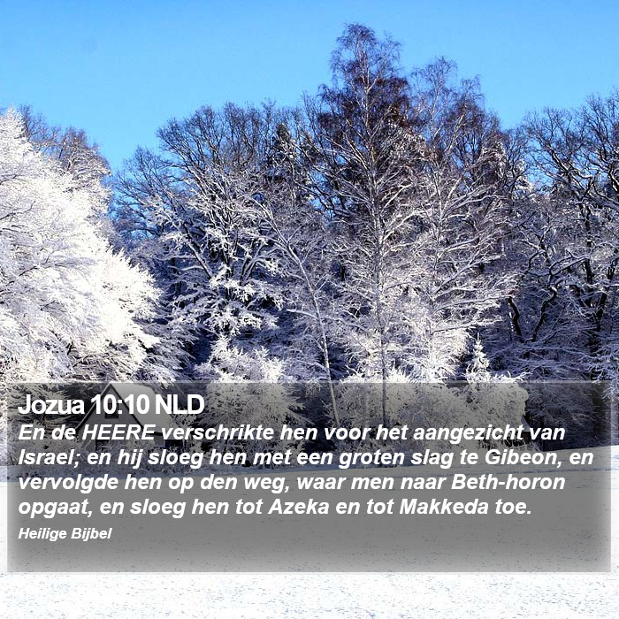 Jozua 10:10 NLD Bible Study