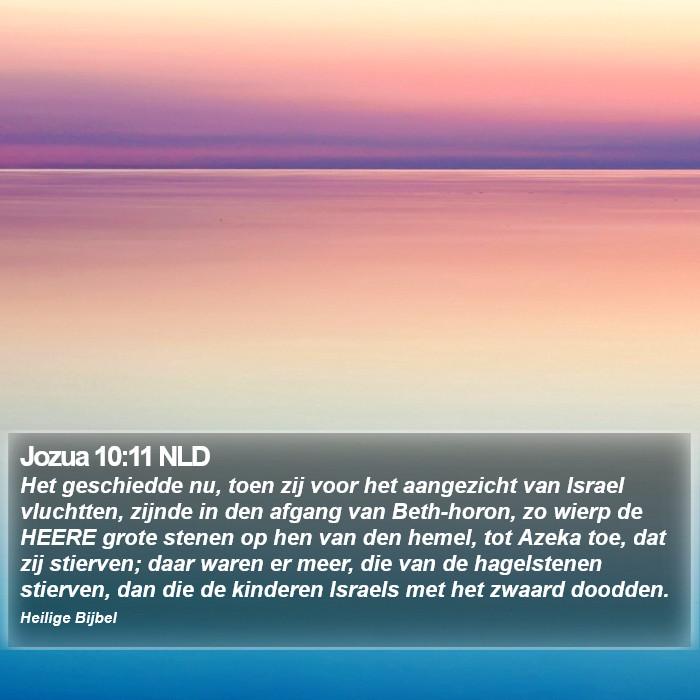 Jozua 10:11 NLD Bible Study