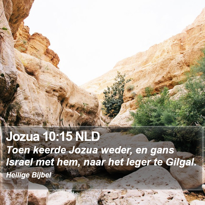 Jozua 10:15 NLD Bible Study