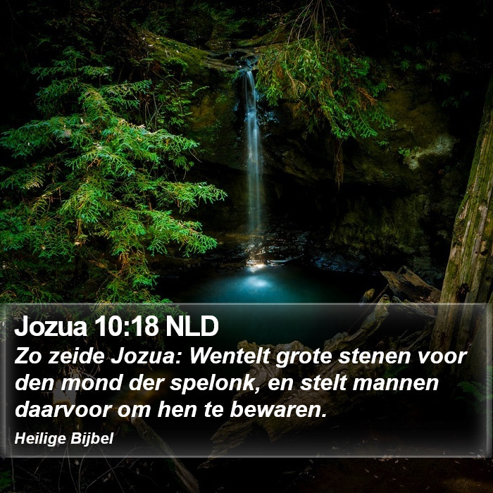 Jozua 10:18 NLD Bible Study