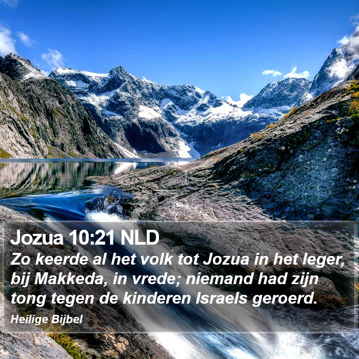Jozua 10:21 NLD Bible Study