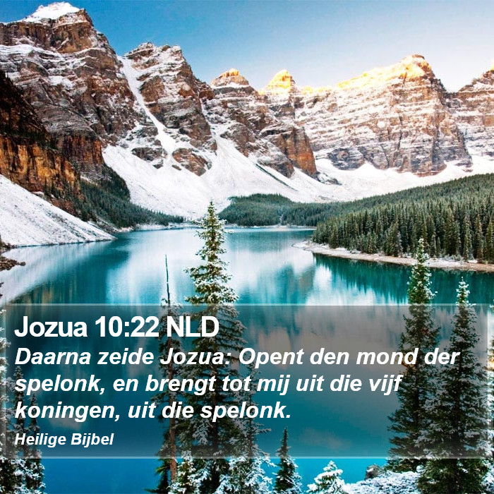 Jozua 10:22 NLD Bible Study