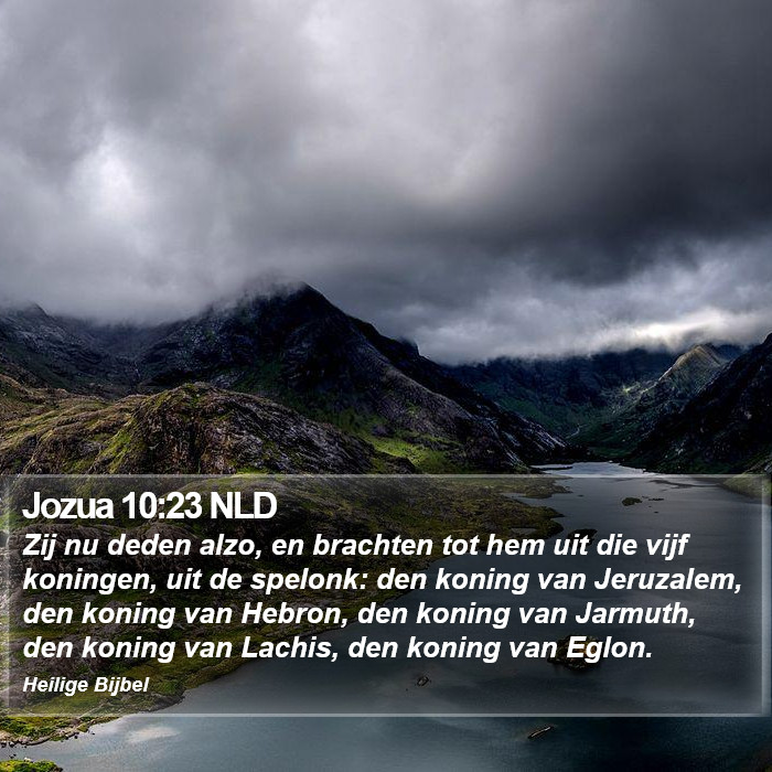 Jozua 10:23 NLD Bible Study
