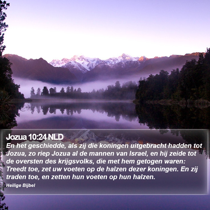 Jozua 10:24 NLD Bible Study