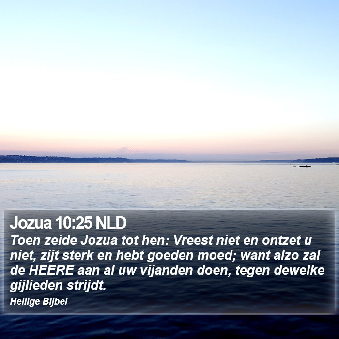 Jozua 10:25 NLD Bible Study