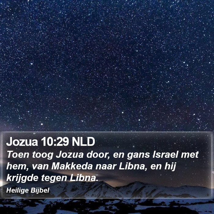 Jozua 10:29 NLD Bible Study