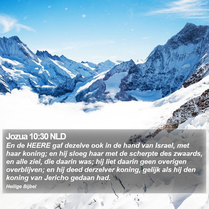 Jozua 10:30 NLD Bible Study