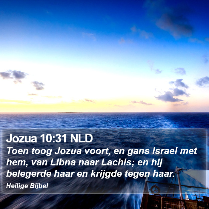 Jozua 10:31 NLD Bible Study