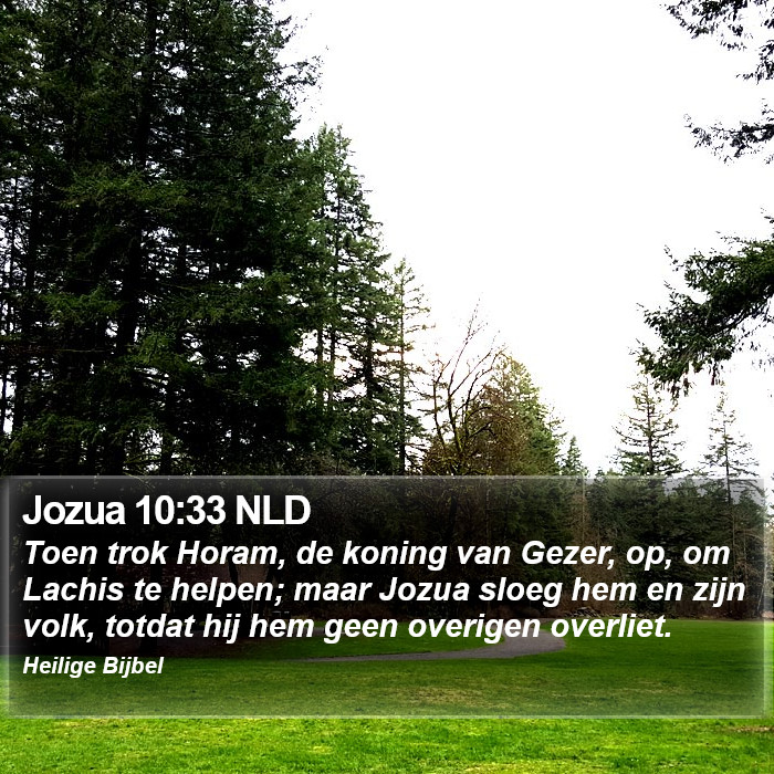 Jozua 10:33 NLD Bible Study