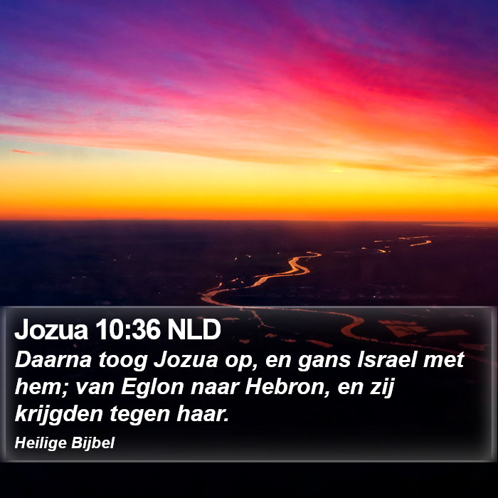 Jozua 10:36 NLD Bible Study