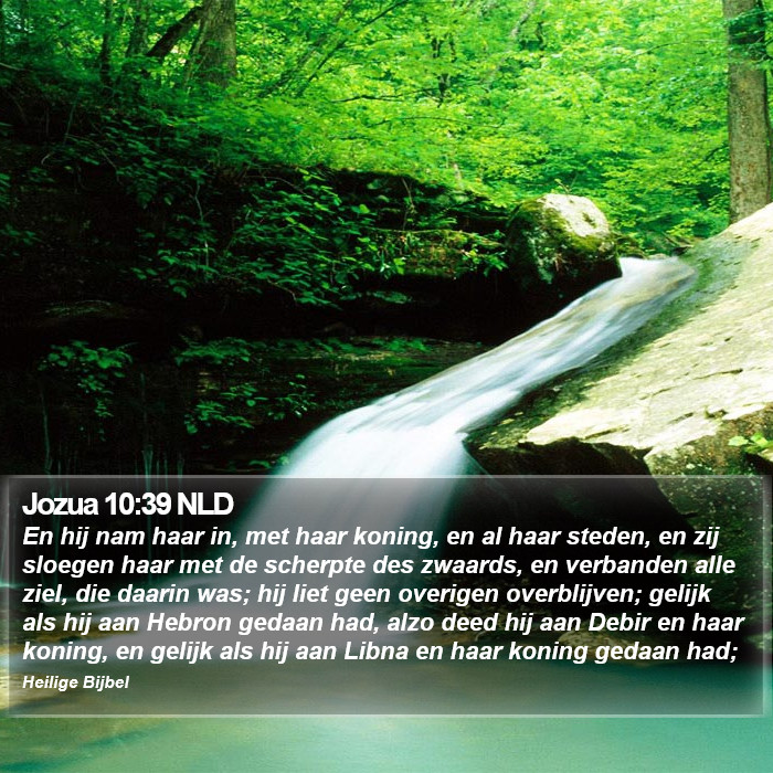 Jozua 10:39 NLD Bible Study