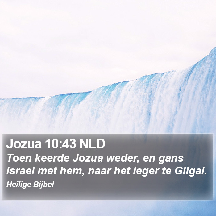 Jozua 10:43 NLD Bible Study