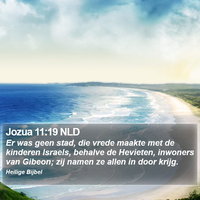Jozua 11:19 NLD Bible Study