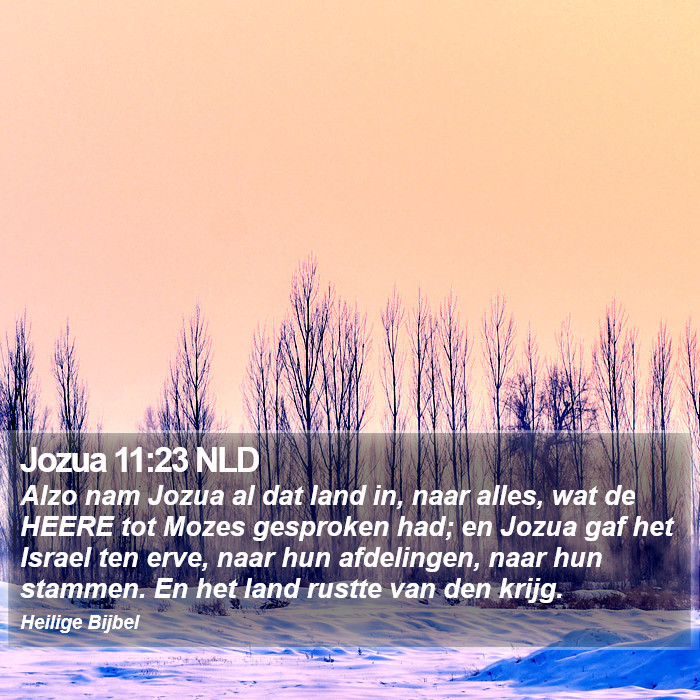Jozua 11:23 NLD Bible Study