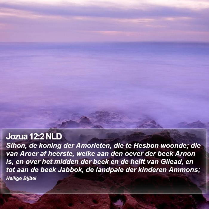Jozua 12:2 NLD Bible Study