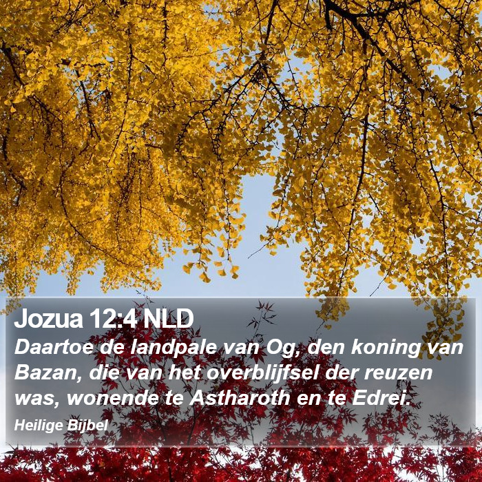 Jozua 12:4 NLD Bible Study