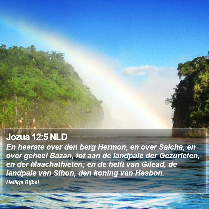 Jozua 12:5 NLD Bible Study