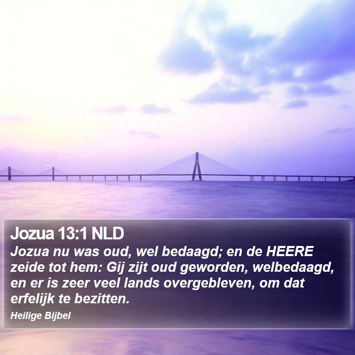 Jozua 13:1 NLD Bible Study
