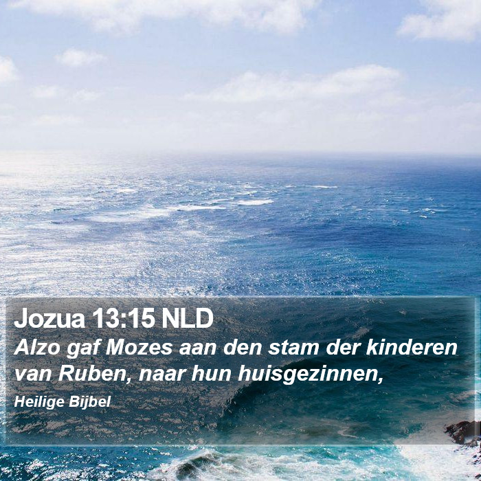 Jozua 13:15 NLD Bible Study