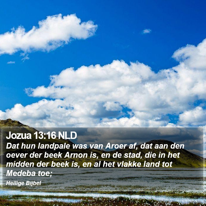 Jozua 13:16 NLD Bible Study