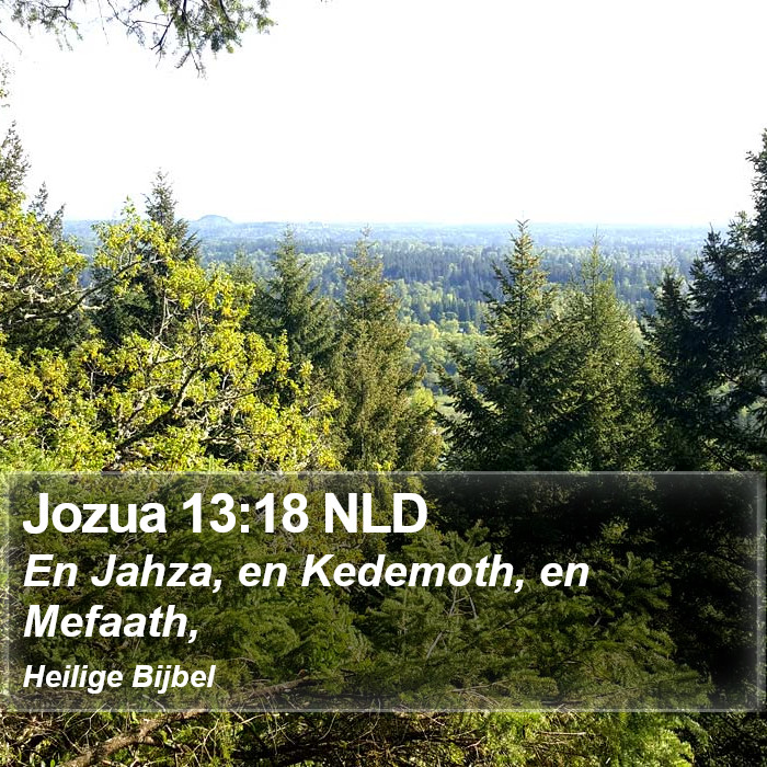 Jozua 13:18 NLD Bible Study