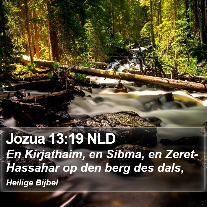 Jozua 13:19 NLD Bible Study