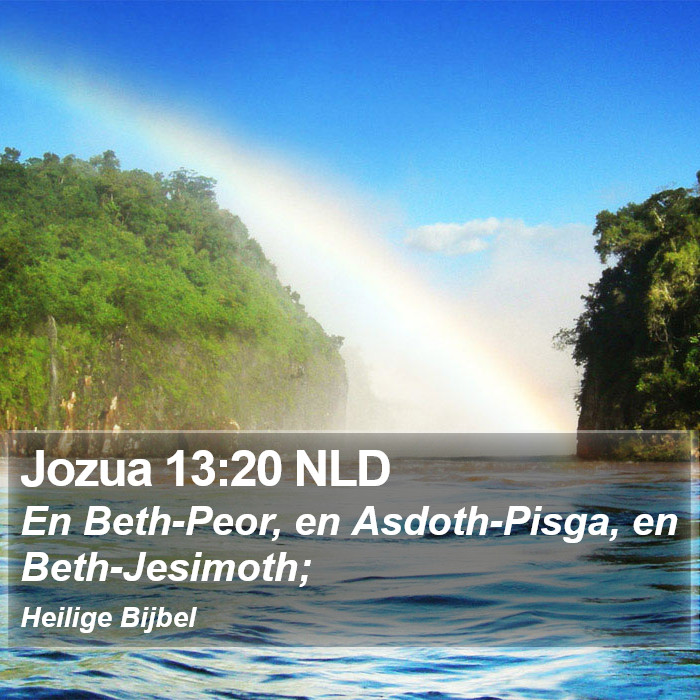 Jozua 13:20 NLD Bible Study