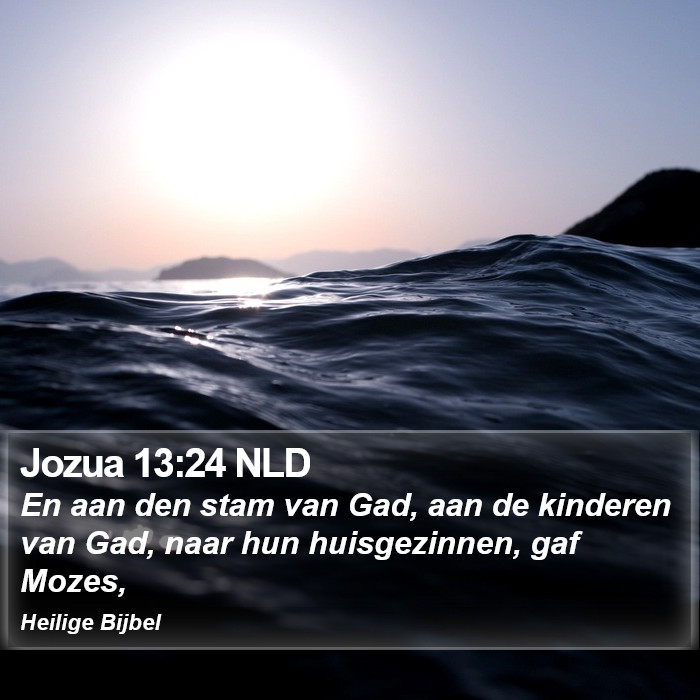 Jozua 13:24 NLD Bible Study