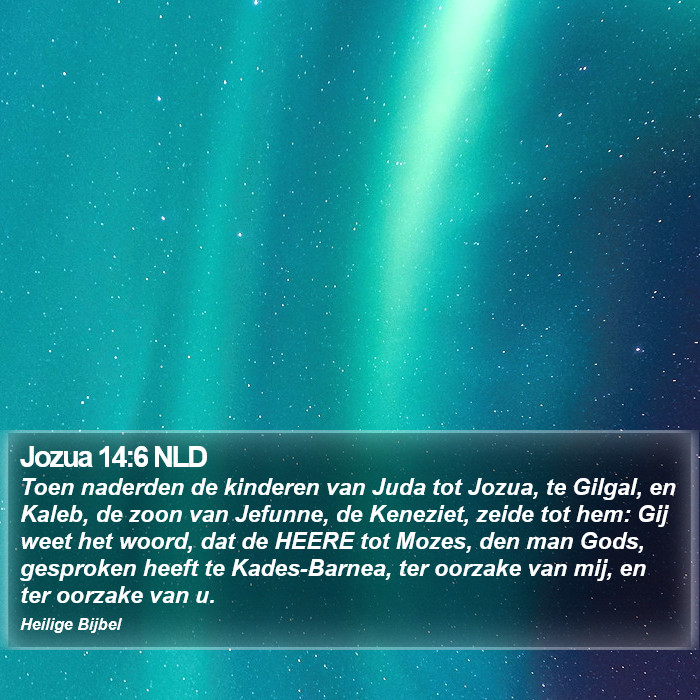 Jozua 14:6 NLD Bible Study