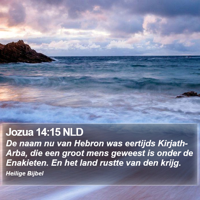 Jozua 14:15 NLD Bible Study