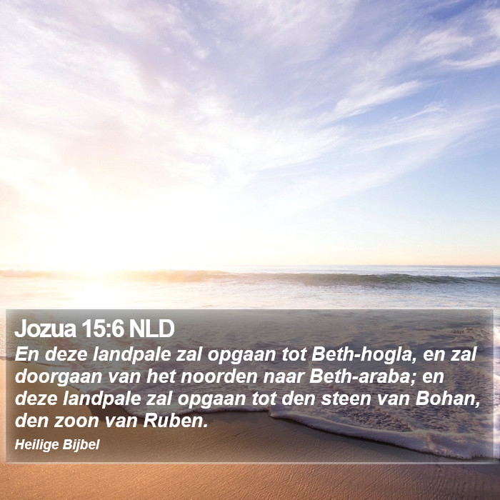 Jozua 15:6 NLD Bible Study