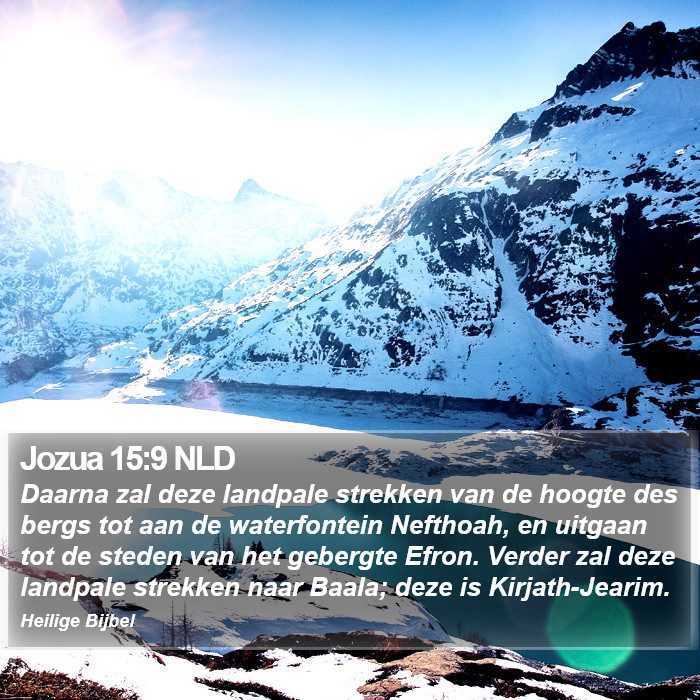 Jozua 15:9 NLD Bible Study