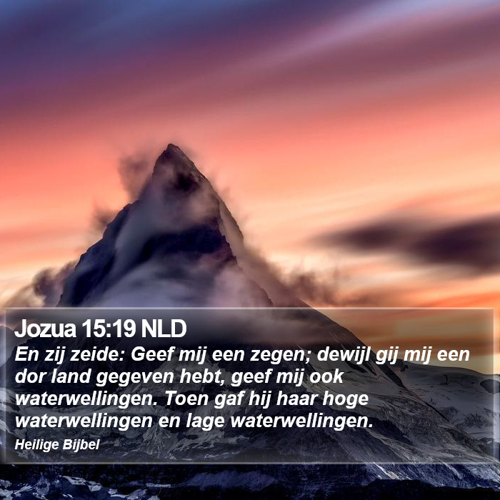 Jozua 15:19 NLD Bible Study