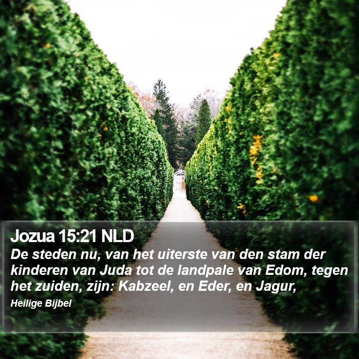 Jozua 15:21 NLD Bible Study